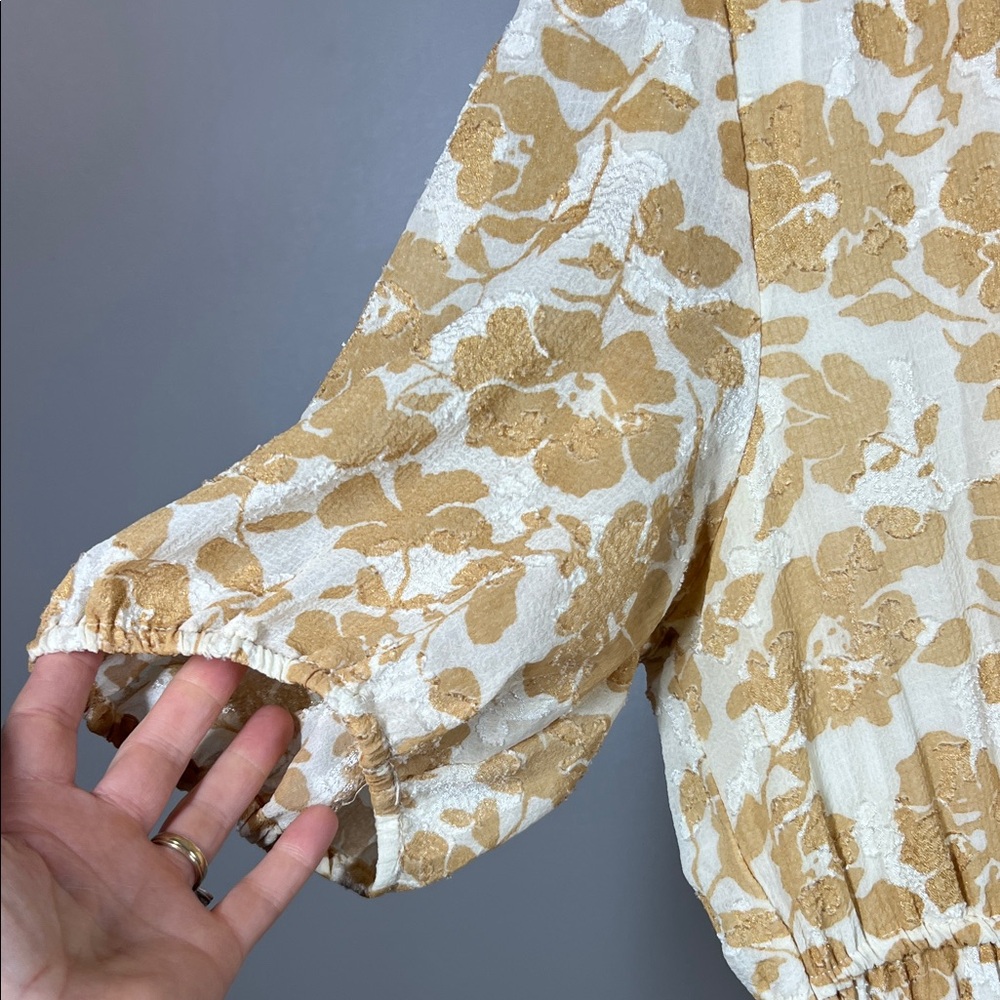 Draper James Yellow Floral Midi Dress - Picture 3 of 8